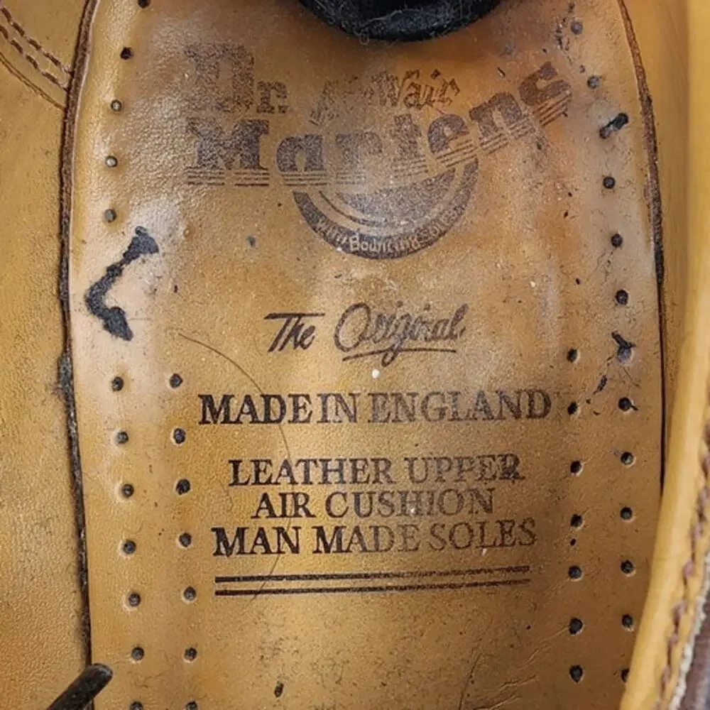 Vintage Dr. Martens 3989 Brogue Oxford Wingtip Made‎ In England Mens Size 9 L10